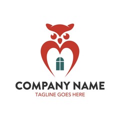 Unique Owl Logo Template