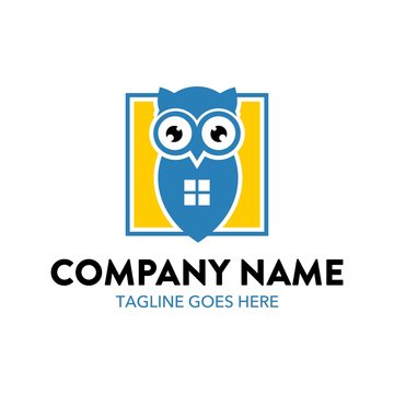 Unique Owl Logo Template