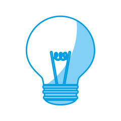 light bulb icon over white background vector illustration
