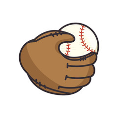 Baseball sport game icon vector illustration graphic design