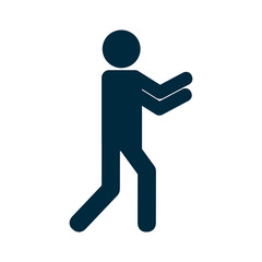 pictogram man icon over white background vector illustration