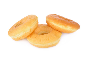 donuts on white background