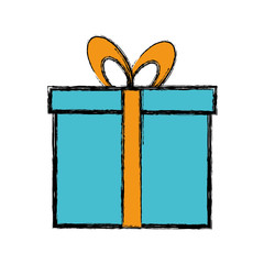 gift box icon over white background vector illustration