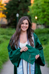 College Grad on Campus in Oregon