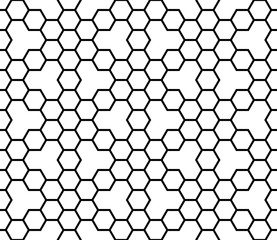 geometric hexagon seamless vector grid pattern background