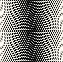 Abstract geometric triangle halftone gradient vector pattern