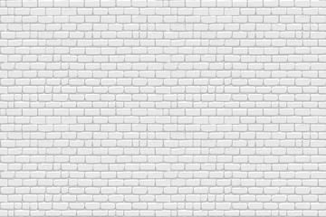 White bricks wall. Outline seamless pattern background