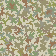 Pixel camo seamless pattern