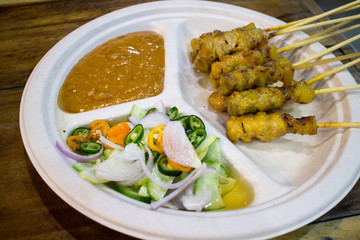 Moo satay, pork satay, Thai cuisine