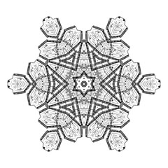 Colorful mandala on the white background