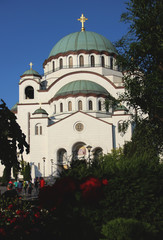 Fototapeta na wymiar Church of Saint Sava