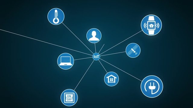 IoT technology connect global world map. dots makes world map, internet of things