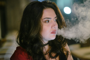girl with hookah