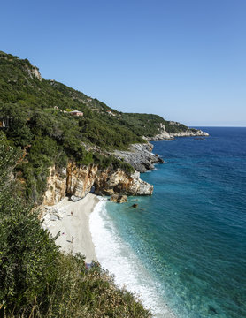 Mylopotamos beach near Tsagarada, Pelion peninsula, Greece.