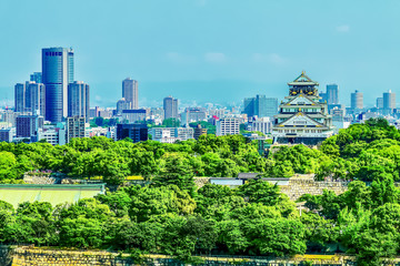 Fototapeta premium Zamek Osaka ZAMEK OSAKA