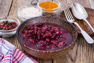 Red beans in their own juice