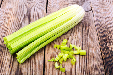 Bunch of stalks of celery