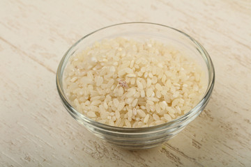 Raw rice heap