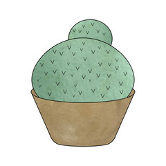 Watercolor cactus