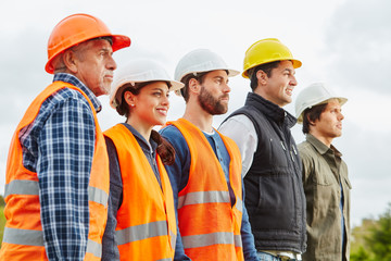 Bauarbeiter und Handwerker Team
