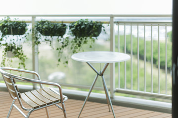 海が見えるバルコニー