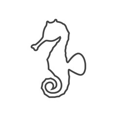 Sea horse vector illustration