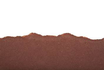 Cardboard burgundy color isolated on white background