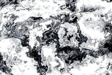 Black and white marble