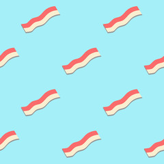 Vector of bacon pattern design