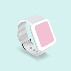 Vector of watch on background