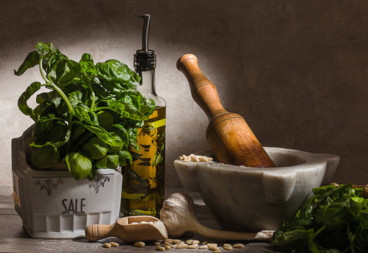 pesto fresh ingredients