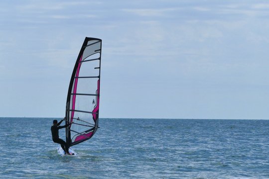 windsurfing on the black sea. sill life