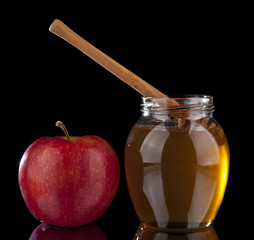 honey and red Apple