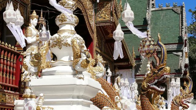 Wat Monthien in Chiang Mai, Thailand.