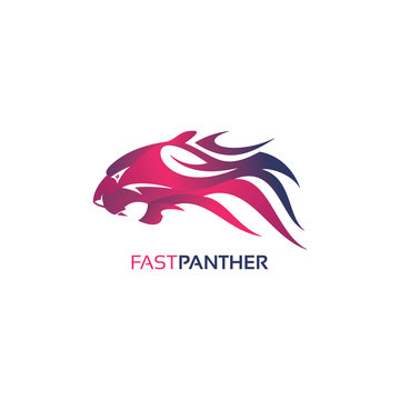 Fast Panther Logo Template Design