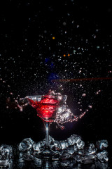 Cocktail with a spray