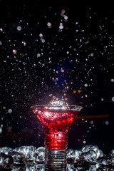 Cocktail with a spray