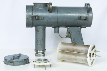 Naval vintage signal light gun for communication with accessoaries