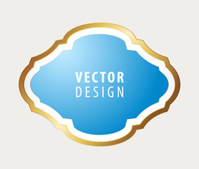 High Quality Luxury Frame on Gray Background . Vector Isolated Illustration