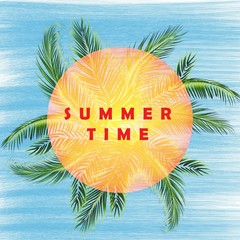 Obraz premium summer sun circle