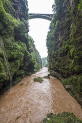 Fototapeta na wymiar maling river canyon and waterfall, xingyi, guizhou, china