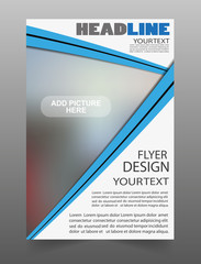 Business brochure flyer design template. Can be use for publishing, print and presentation. Vector. Eps 10