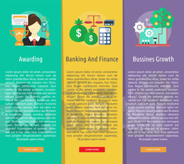 Business and Finance Vertical Banner Concept