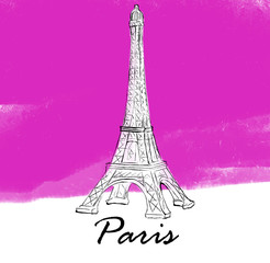 Fototapeta na wymiar Paris illustration