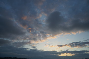 夕暮れ時の空