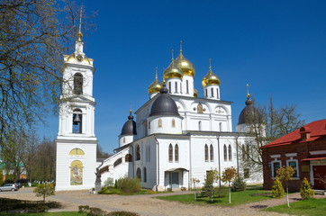 Fototapeta na wymiar Cathedral of the Assumption in Dmitrov Kremlin. Dmitrov, Moscow region, Russia