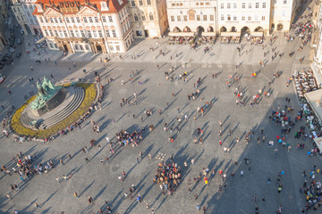 Old Town Square, view from City Hall, Czech Republic