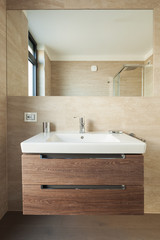Modern bathroom in a house
