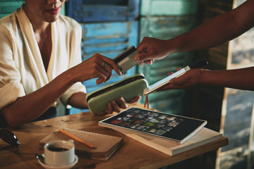 Paying with card