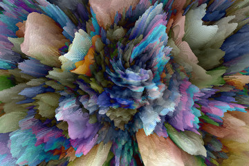 Abstract background squares and lines with waves.